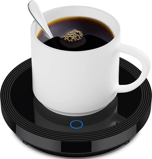 Apwche Cup Warmer for Coffee with Automatic Sensor Coffee Warmer for Desk auto Shut Off & on Coffee Cup Warmer for Tea, Water, Milk ,Black Without Cup