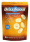 Drizzilicious Birthday Cake 4oz Single Pack | Mini Snack Chocolatey Rice Cakes | Vegan Air Popped Chia, Quinoa, Flax Snack