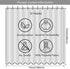 ECOTOB Sea Turtle Sunflower Shower Curtain for Bathroom, Rustic Farmhouse Yellow Sunflowers Ocean Animal Turtle on Black Background Fabric Bathroom Decor Set with Shower Curtain Hooks, 72x72 Inch