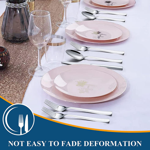 Silverware Set, Yoehka 20-Piece Stainless Steel Flatware Set, Premium Tableware Cutlery Set for Home and Restaurant, Include Knife Spoon and Fork to Service for 4, Mirror Polished, Dishwasher Safe
