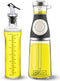 DW‹LLZA KITCHEN Olive Oil Dispenser Bottle for Kitchen and Vinegar Bottle Set - Olive Oil Bottle Dispenser Set - 17oz Measuring Glass Oil Dispenser and a 12oz Oil and Vinegar Dispenser Bottle