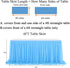 Tulle Blue Table Skirt 6FT Tulle Tablecloth Wrinkle Free Tutu Table Skirts for Birthday Party Baby Shower Wedding Bridal Shower Home Decor