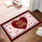 ALAGEO Valentine's Day Doormat Red Love Heart with Rose Flowers Entrance Mat Be Mine Farmhouse Buffalo Plaid Valentine Decorative Floor Mat Non Slip Washable Welcome Mats for Home Decor