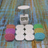 Xdodnev 6pcs Oval Press Cookie Stamp Moon Cake Decor Mould Barrel Mooncake Mold 100g DIY