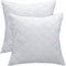 Lipo 18x18 Pillow Inserts Quilted- Set of 2 Up to 520GR Filling Throw Pillows Hypoallergenic - Bedding Square Pillows Luxury Decorative for Couch Bed Office Hotel (White, 18x18 Inch)