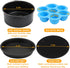 TOMOON Air Fryer Accessories Set of 4, Fit all 3.7Qt, 4.2Qt Power Deep Hot Air Fryer, FDA Compliant,Nonstick Coating,Dishwasher Cleaning