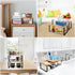 Spice Rack Organizer for Cabinet, Kitchen Countertop Shelf Organizer Rack, Pantry Bedroom Bathroom Office Storage Rack, Stackable, Expandable, Metal and Wood, Brown, 2Pack