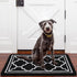 Buganda Indoor Door Mat (20x32,Black) Resist Dirt and Absorbent Entryway Rug, Anti-Slip, Low Profile Inside Floor Mat Door Rugs for Entrance