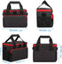 Adult Lunch Box for Men & Women Insulated Lunch Bag with Adjustable Shoulder Strap, Leak Proof Reusable Lunch Cooler Tote Bag for Office work, Picnic and Outdoor (Black)