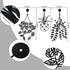 3 Pieces Metal Vase Flowers Wall Arts, Flower in Vase for Decorations, Metal Wall Sculpture for Patio Balcony, Black Metal Wall Art for Living Room Bathroom Bedroom