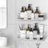 HBlife Shower Caddy No Drilling Shower Organizer with 8 Hooks, 2 Pack Shower Shelves SUS304 Rustproof Bathroom Organizer