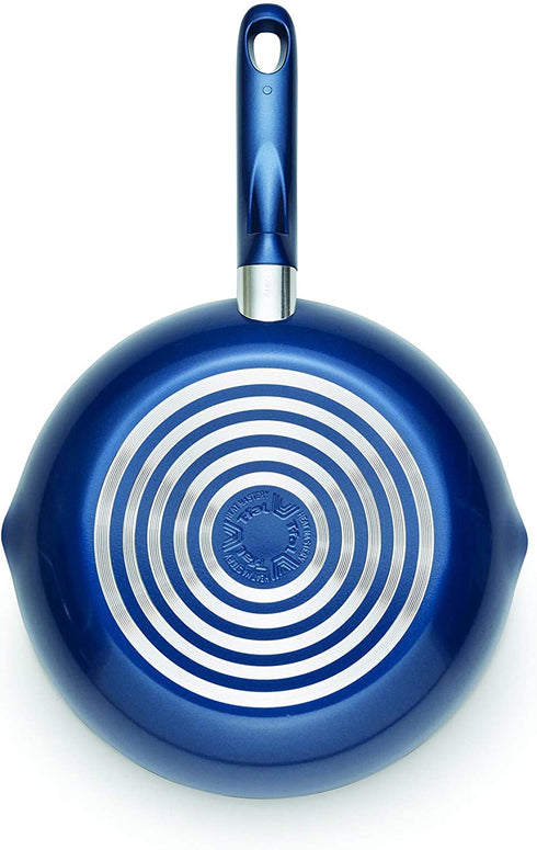 T-fal - B0370764 T-fal B03707 Excite ProGlide Nonstick Thermo-Spot Heat Indicator Dishwasher Oven Safe Fry Pan Cookware, 12-Inch, Blue