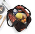 African American Woman Lunch Bag for Women Insulated Lunch Box with Front Pocket for Work Reusable Cooler Tote Bag for Office School Picnic Hiking Beach