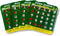 Green Auto Backseat Bingo Pack of 4 Bingo Cards Great For Family Vactions Car Rides and Road Trips