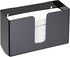 Alpine Industries Acrylic Wall-Mounted Paper Towel Dispenser - Single or Multiple Towel Retrieval - Bi Fold and C Fold (Black)