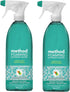 Method Naturally Derived Foaming Bathroom Cleaner Spray, Eucalyptus Mint, 28 FL Oz Twin Pack (28 x 2, Total 56 Oz)