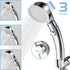 Polma Shower Head with Handheld, High Pressure Shower Head with ON/Off switch 3 Modes detachable Handheld Showerhead with Hose, Angle-Adjustable Water Saving RV Shower Head (Chrome)