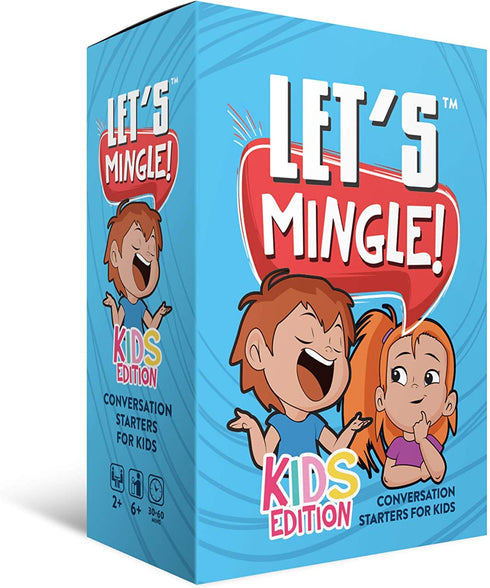 Conversation Cards | Let's Mingle Kids Card Game | Cognitive Behavioral Therapy CBT | Mindfulness Activities | Social Emotional Learning | Critical Thinking | Counseling Questions | Growth Mindset