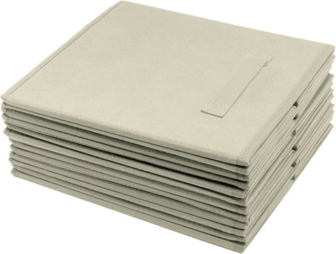 Sorbus Foldable Storage Cube Basket Bin, 6 Pack, Beige