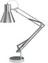 Lavish Home (Brushed Steel Architect Desk Lamp-LED Task Adjustable Swing Arm for Home and Office-Includes Energy Efficient Light Bulb, 23 L x 6.5 W x 34 H