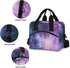 Green Purple Galaxy Space Lunch Bags for Women Nebula Star Lunch Tote Bag Lunch Box Water-resistant Thermal Cooler Bag Lunch Organizer for Working Picnic Beach Sporting