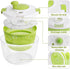PTNITWO 5L Salad Spinner Large, Lettuce Spinner Dryer With Comfortable Handle, Safe Locking Lid and Non-slip Base, BPA Free, Vegetable Washer with Bowl for Cleaning and Drying Salad Greens and Fruit