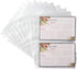 Samsill Clear 4x6 Recipe Card Protectors (25 Pack Mini Binder Sheets)