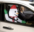 Gemmy Car Buddy Inflatable Snowman Airblown Inflatable Car Decoration for Use in Car Only, white, I-9