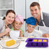 Butter Mold with Lid, Silicone Butter Tray Container for Making 4 Butter Sticks, Food Grade Silicone Butter Molds for Butter Pudding, Ice Cube, Chocolates, Cheesecake (Purple)