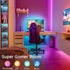 Led Strip Lights 65.6ft (2 Rolls of 32.8ft) RGB Light Strips with 44 Keys IR Remote, 5050 SMD Color Changing LED Strip Lights Flexible Tape Light Kit Controller for Kitchen Home Party