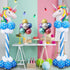 2 Set Balloon Column Kit and 2 Set DIY Table Stand Kit, 63 inch Height 30Pcs Balloon Rings, 100 Glue Dot, 2 Tying Tool, 2 Flower Clip, 1 Balloon Pump for Party Wedding Birthday Festival Decorations