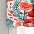 Lush Decor Valance, 18" x 52", Multi Poppy Garden Curtains Room Darkening Window Panel Set for Living, Dining, Bedroom, 18 in L
