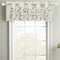 Leeva Embroidered Small Curtain Valance for Windows Bedroom, Embroidery Leaf Linen Energy Saving Valances for Dining Room Studio, 52x18, Green Leaves