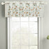 Leeva Embroidered Small Curtain Valance for Windows Bedroom, Embroidery Leaf Linen Energy Saving Valances for Dining Room Studio, 52x18, Green Leaves