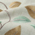 Leeva Embroidered Small Curtain Valance for Windows Bedroom, Embroidery Leaf Linen Energy Saving Valances for Dining Room Studio, 52x18, Green Leaves