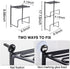 Towel Rack Holder Set Wall Mounted with Top Shelf & Hook - Towels Organizer for Storage of Washcloths, Hand Towels - Modern Wall Decorative for Spa, Salon, Modern Design?Black?
