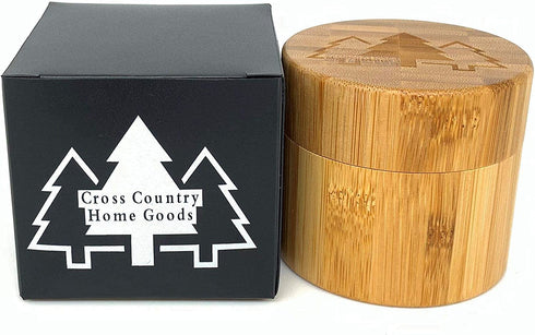 100ml Smell Proof Bamboo Stash Jar For Herbs And Spices | Quarter Oz Discreet Wood Scent Proof Container with Airtight Glass Jar