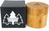 100ml Smell Proof Bamboo Stash Jar For Herbs And Spices | Quarter Oz Discreet Wood Scent Proof Container with Airtight Glass Jar