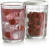 Luminarc Working 21-Ounce Storage Jar/Cooler with Lids, Set of 4 Tumbler Glasses, Clear
