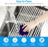 Dish Drying Rack 17.5" x 15", G-TING Over Sink Roll Up Large Dish Drainers Rack, Multipurpose Foldable Kitchen Sink Rack Mat Stainless Steel with Silicone Rims for Dishes, Cups, Fruits Vegetables