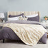 HBlife Luxury Soft Faux Fur Blanket Twin Size 60X80 Inches, Elegant Fuzzy Plush Fluffy Cozy Blankets for Sofa and Bed, Marbled Ivory