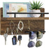 Key Holder for Wall Decorative with Key Hooks, Mail Organizer Wall Mounted, Key Hangers with Mail Shelf for Wall, Key Racks and Mail Holder for Wall