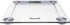 Escali E184 Extra Large Clear Glass Bathroom Body Scale, Traditional Square Sleek Design, LCD Digital Display, 400lb Capacity, Clear, 11.8 x 11.8 x 1 in