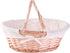 Oval Willow Basket with Double Drop Down Handles