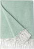 BOURINA Herringbone Two Tone Throw Blanket Faux Cashmere Fringe Soft Lightweight Cozy for Bed Couch Decorative Throws Blanket, Green, 50" x 60"