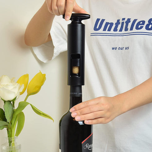 Wine opener with foil cutter no need charge labor saving opener wine Manual corkscrew wing corkscrew