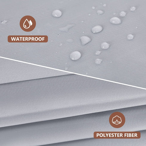 Ombre Shower Curtain with Tassels, Fabric Grey Shower Curtain Set with Hooks, FLYMALL Waterproof Machine Washable Gradient White and Gray Bathroom Curtains 72 x 72 Inch (Ombre Grey)