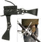 BladesUSA – Universal Leather Sword Frog – Steel Hardware, Adjustable Lacing for Proper Fit, Designed to Fit a Wide Variety of Swords and Scabbards – Fantasy, Historical, Cosplay – PK-6182