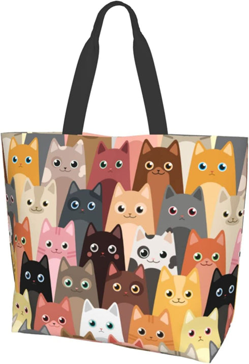 Tote Bags Women - sugar Skull Flower Grocery Reusable Tote Bag Large Casual Shoulder Bag Handbag For Shopping Travel