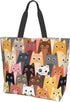 Tote Bags Women - sugar Skull Flower Grocery Reusable Tote Bag Large Casual Shoulder Bag Handbag For Shopping Travel